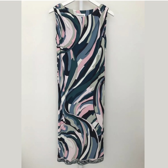 EMILIO PUCCI PINK MULTI BELTED DRESS SIZE IT 42 / US 8 NWOTS! - Picture 2 of 13